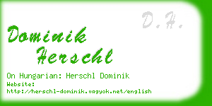 dominik herschl business card